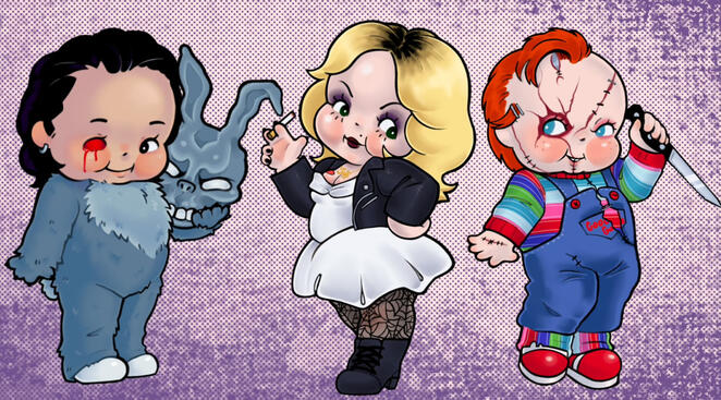 Kewpie Style horror Characters